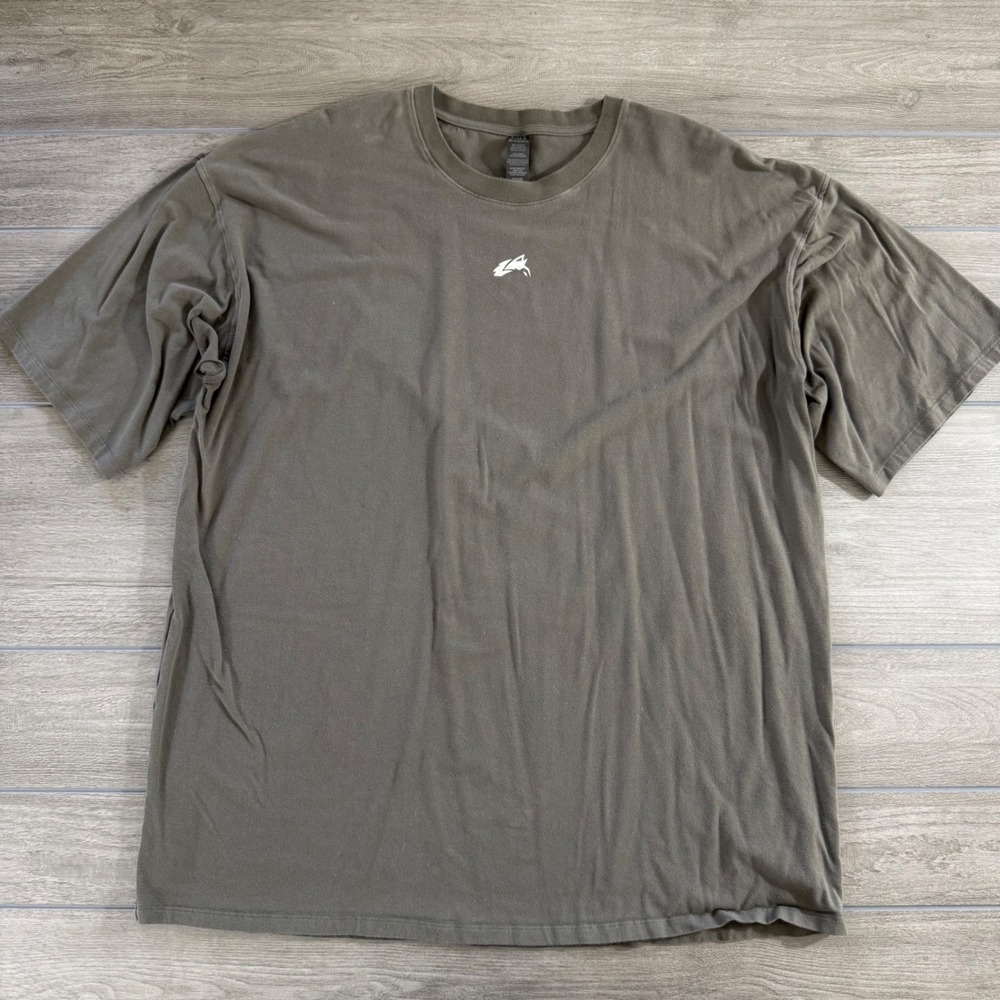 Alphalete Athletics Shirt 2XL Grey Oversized Graphic Back Gym Tee